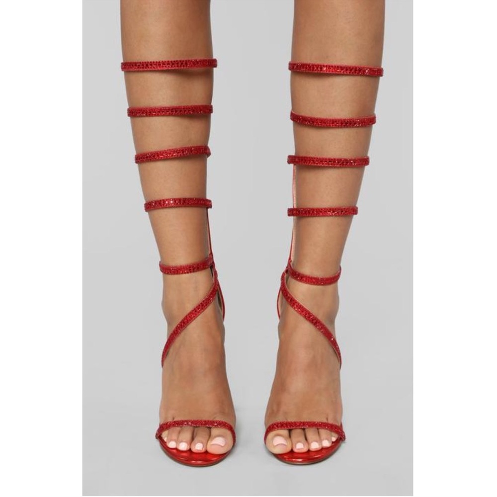 Rhinestone Heeled sandals-Fashion nova - Picture 1 of 7